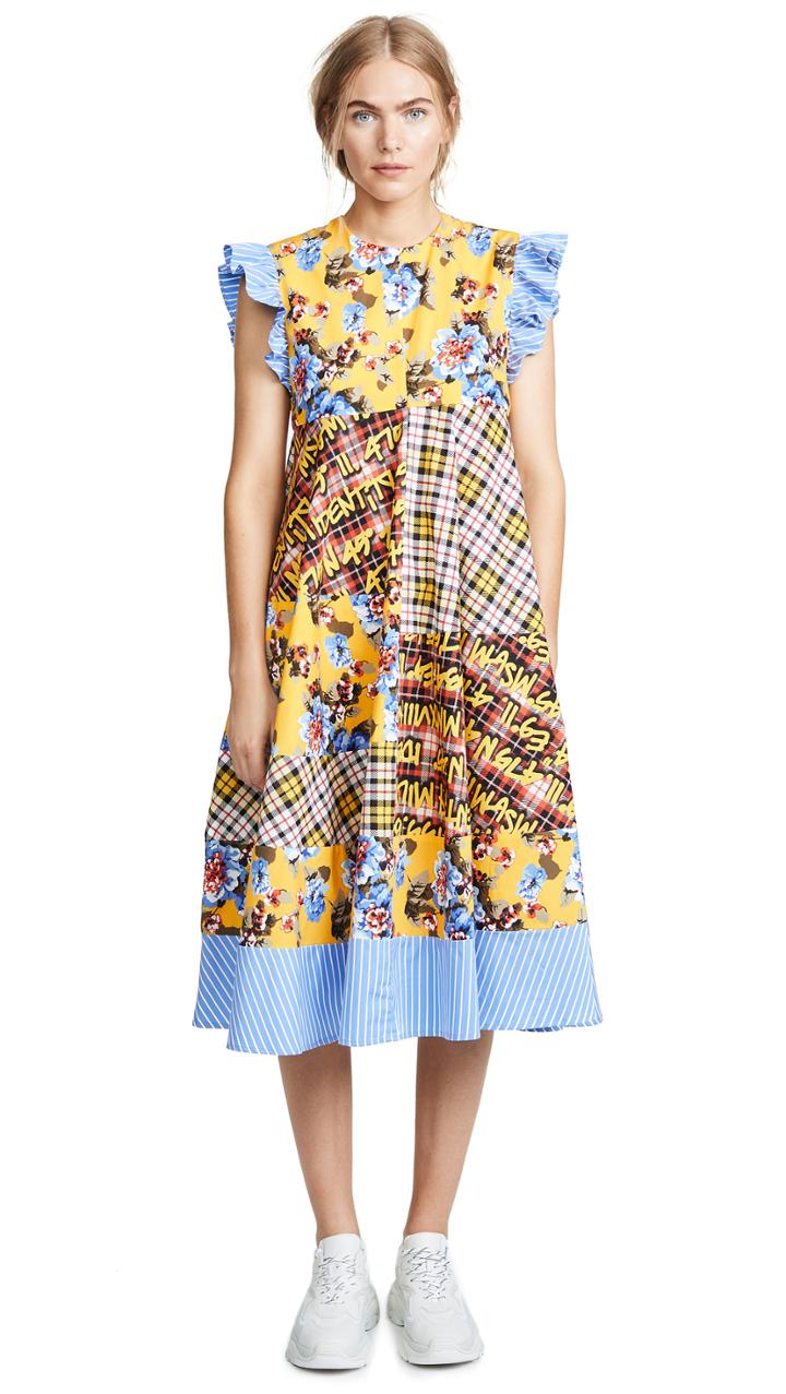 Msgm Patchwork Dress