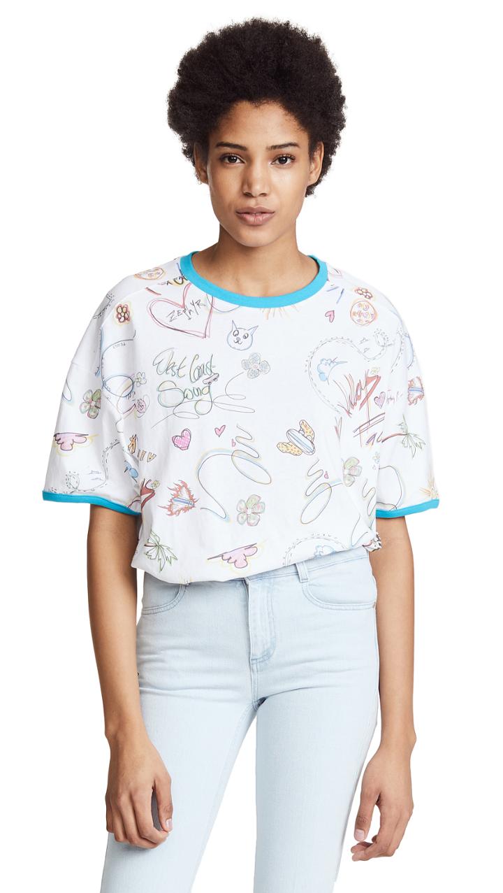 Mira Mikati Graffiti Oversized Tee
