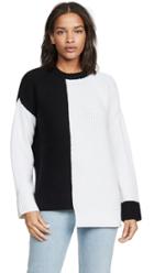 Alice Olivia Sparrow Crew Neck Asymmetrical Tunic Pullover