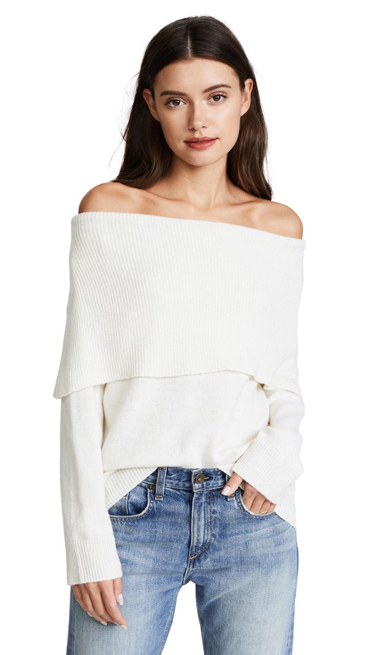 Moon River Off Shoulder Sweater