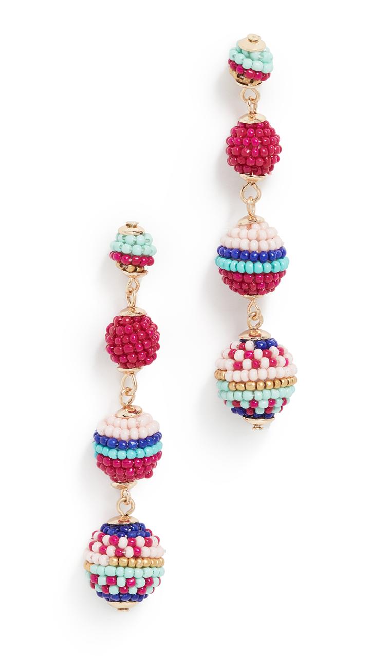 Rebecca Minkoff Blair Beaded Ball Earrings