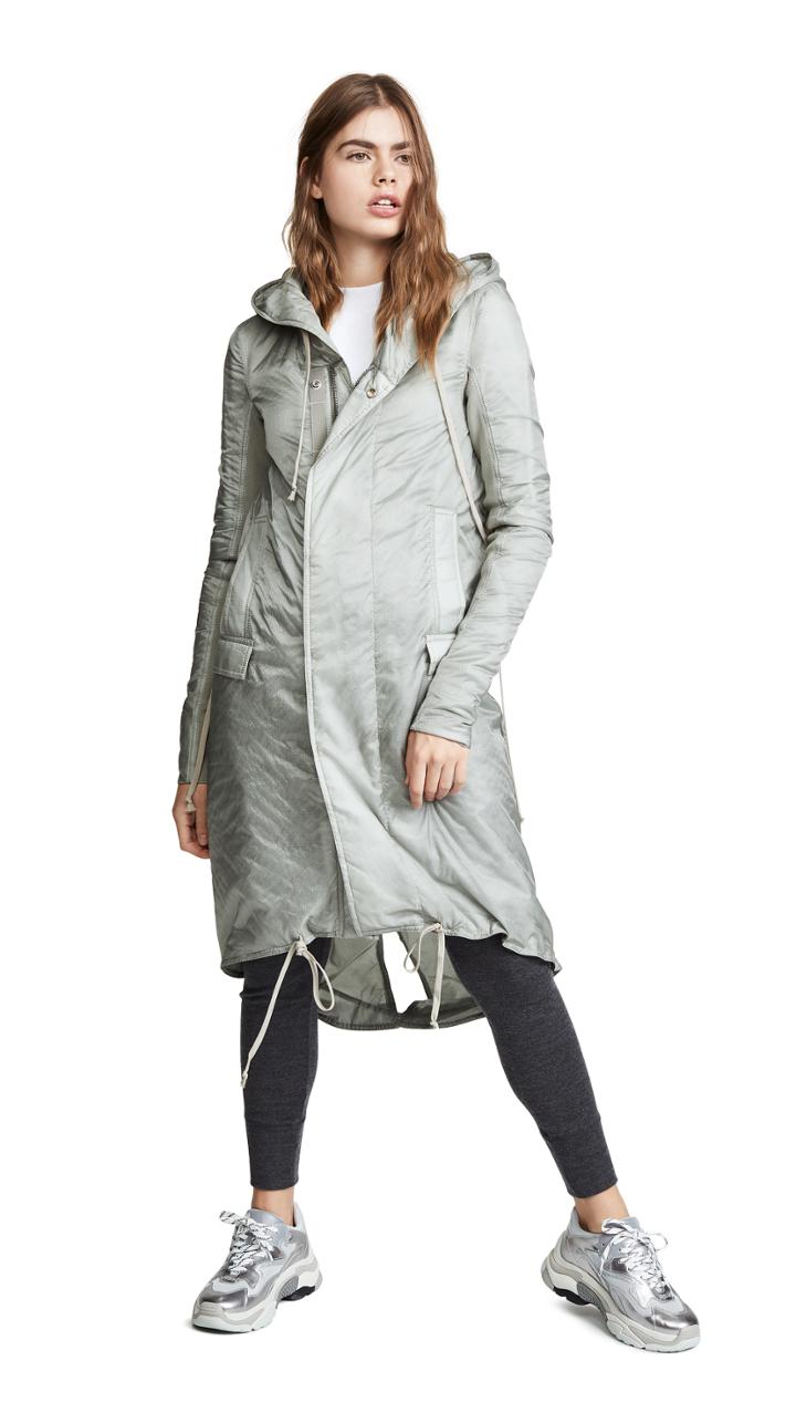 Rick Owens Drkshdw Fishtail Long Jacket