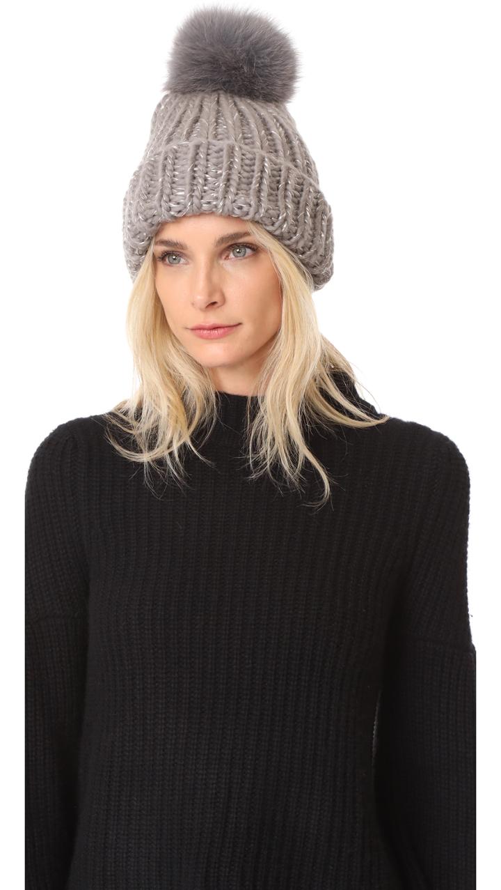 Eugenia Kim Rain Pom Pom Beanie Hat