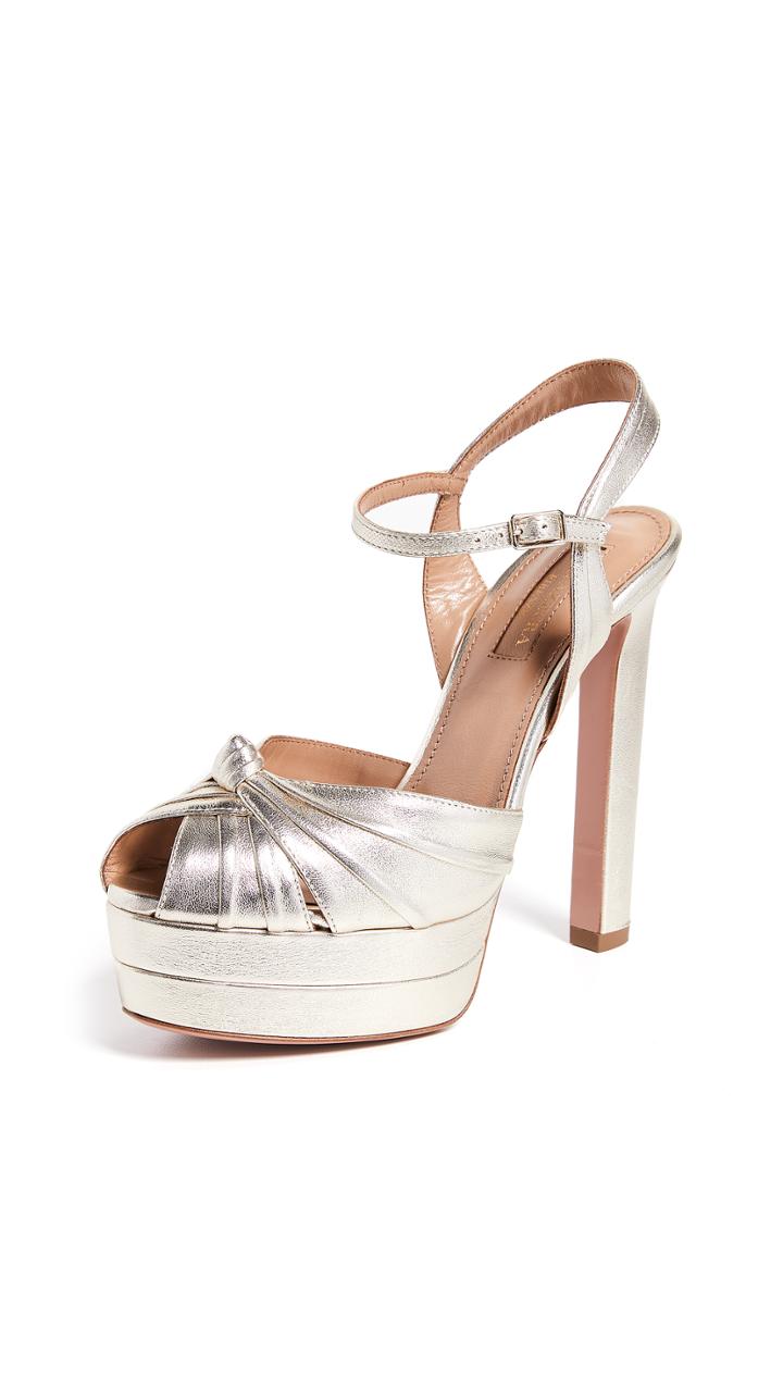 Aquazzura Evita 130 Plateau Sandals