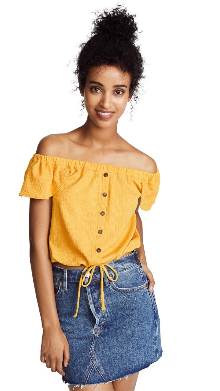 Madewell Texture Thread Off The Shoulder Top