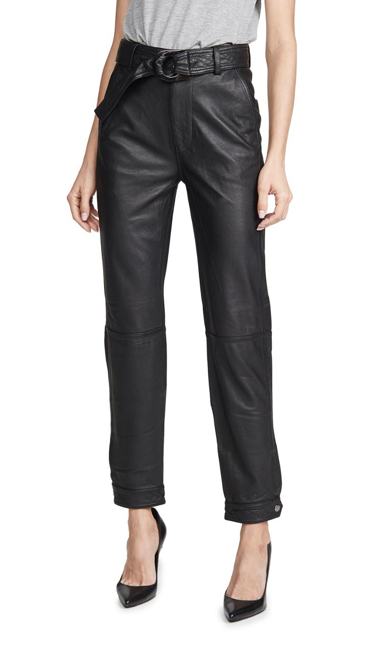 J Brand Jonah High Rise Leather Pants