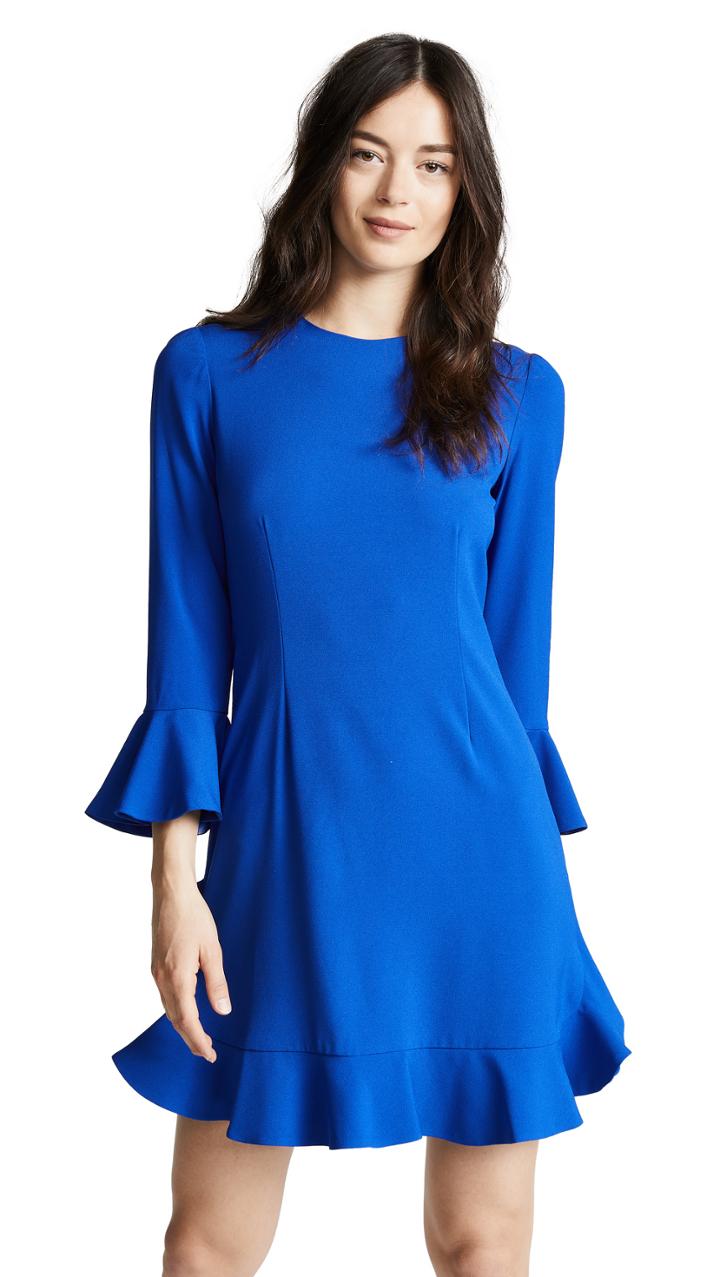 Jill Jill Stuart Crew Neck Flare Dress