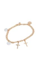 Maria Black Cross Charm Bracelet
