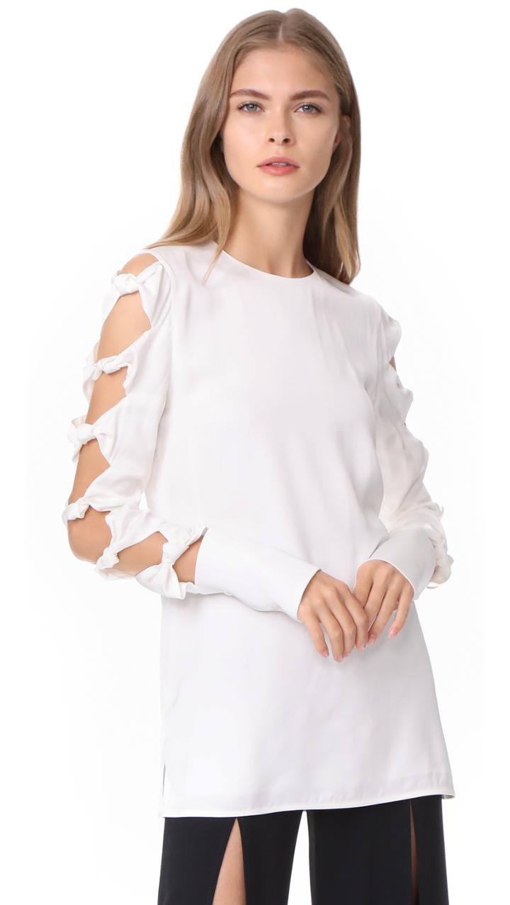 Victoria Victoria Beckham Knot Sleeve Top