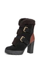 See By Chloe Buckle Shearling Tall Boots