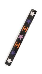 What Goes Around Comes Around Chanel Star Print Acrylic Barrette
