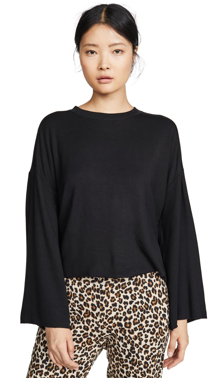 Z Supply The Premium Fleece Flare Sleeve Pullover