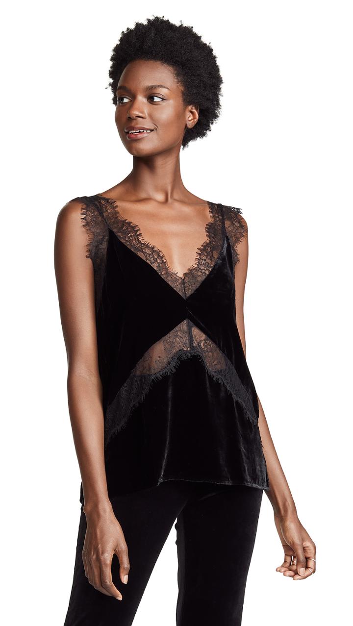 Cami Nyc The Josie Velvet Top