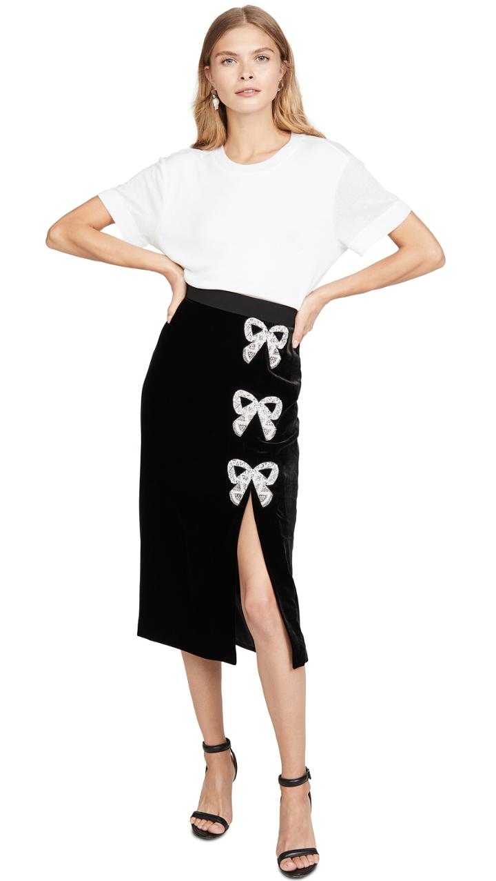 Saloni Kirsten Bows Skirt