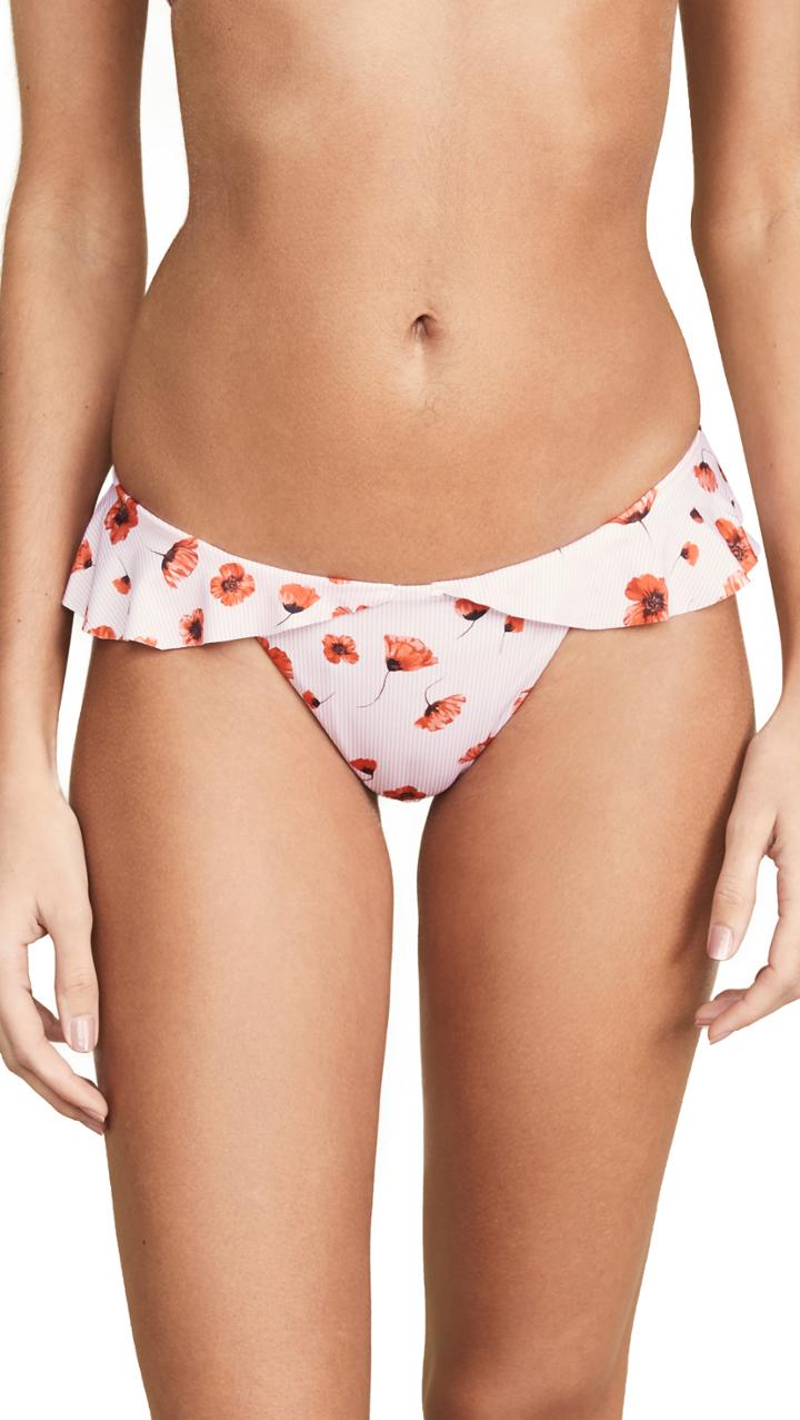 Beach Riot Ruffle Poppy Chloe Bikini Bottoms