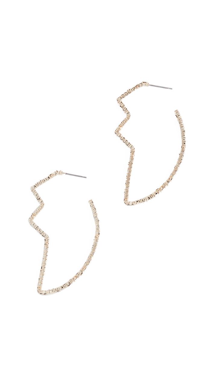Alexis Bittar Crystal Encrusted Tulip Hoop Earrings