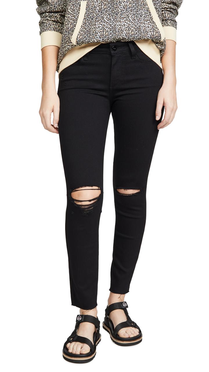 Paige Verdugo Ankle Skinny Jeans With Raw Hems