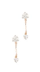 Adina Reyter 14k Gold Diamond Amigos Chain Post Earrings