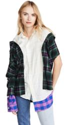 Natasha Zinko Oversized Combo Asymmetric Shirt