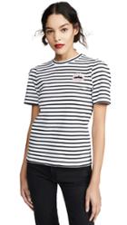 Markus Lupfer Claudia Sequin Lip Stripe Tee