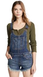 Free People Heart Breaker Patched Embroidered Shorts