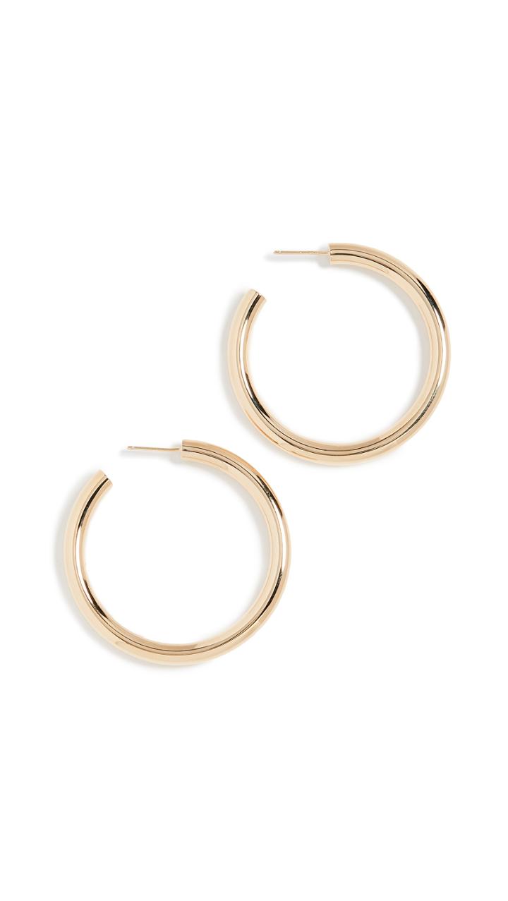 Jennifer Zeuner Jewelry Lou Medium Hoop Earrings