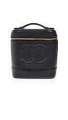 What Goes Around Comes Around Chanel Black Caviar Vanity Bag