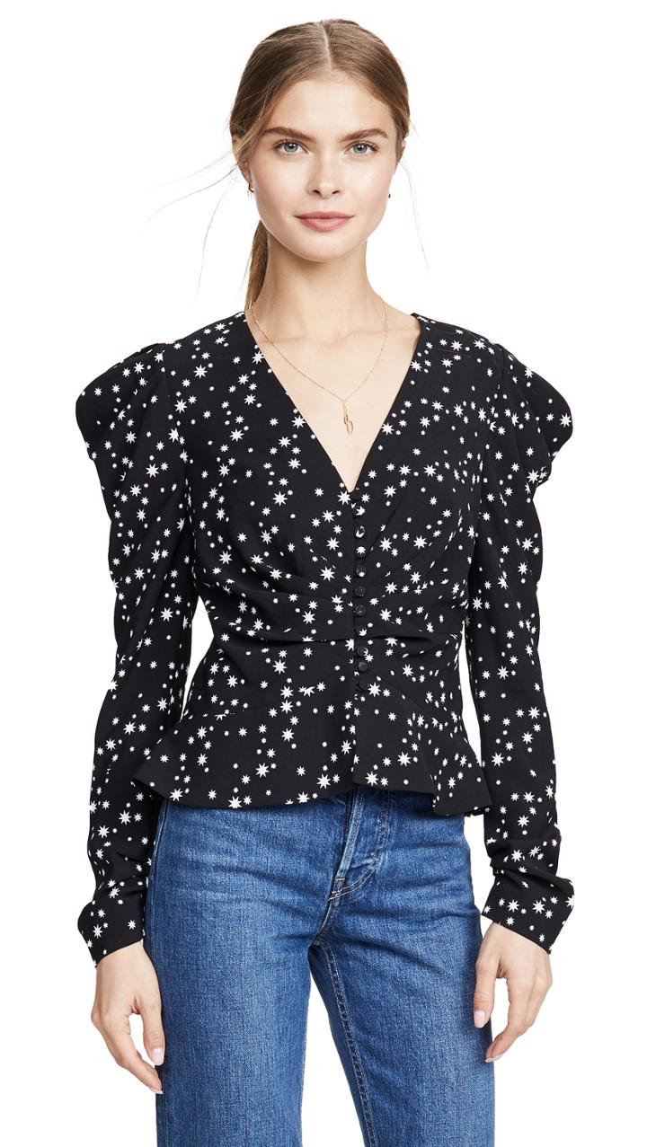 Jonathan Simkhai Star Print Blouse