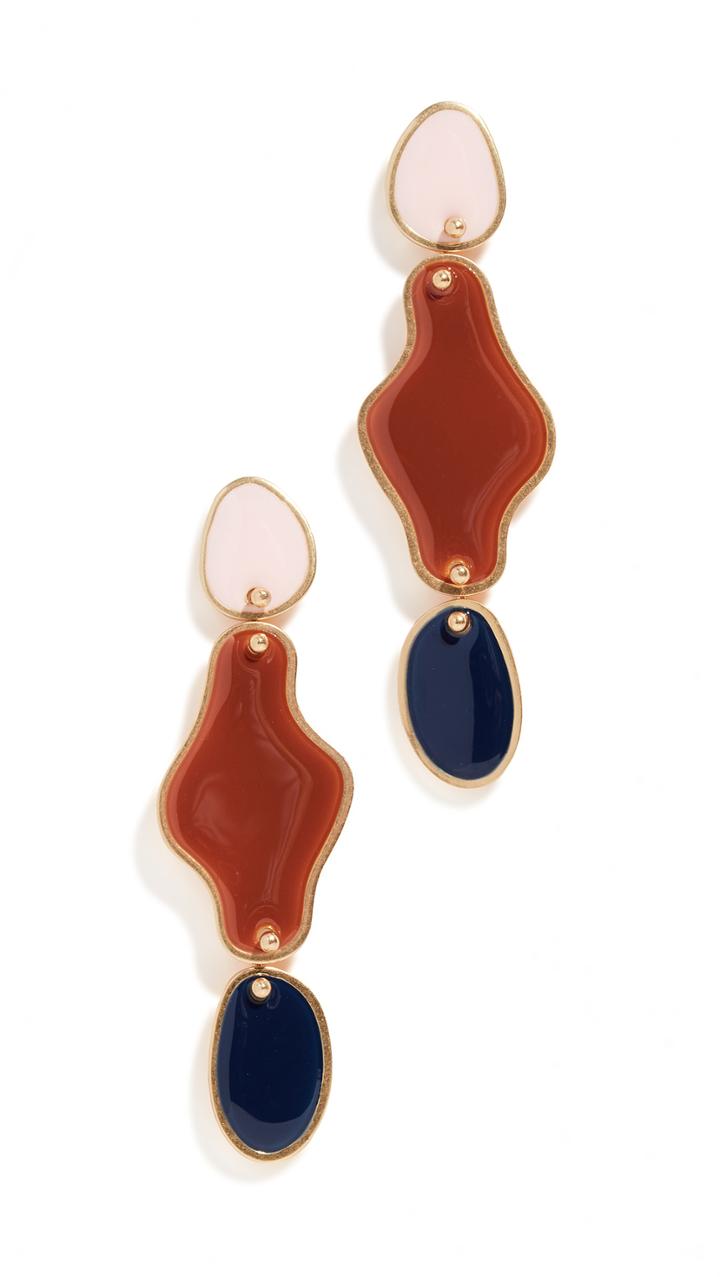 Madewell Organic Enamel Slide Earrings