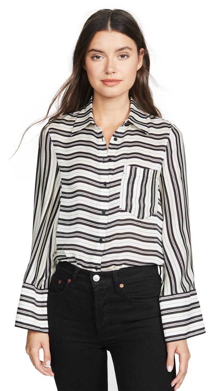 Club Monaco Bell Cuff Top