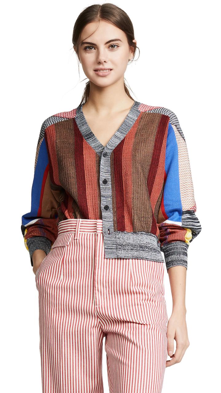 Toga Pulla Patchwork Cardigan