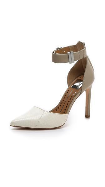Dolce Vita Kana Ankle Strap D'orsay Pumps - White