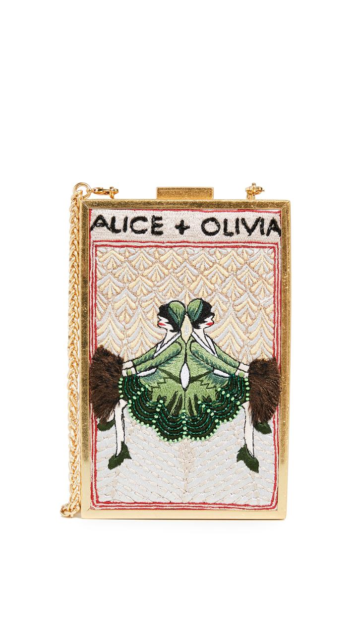 Alice Olivia Sophia Vintage Twins Clutch