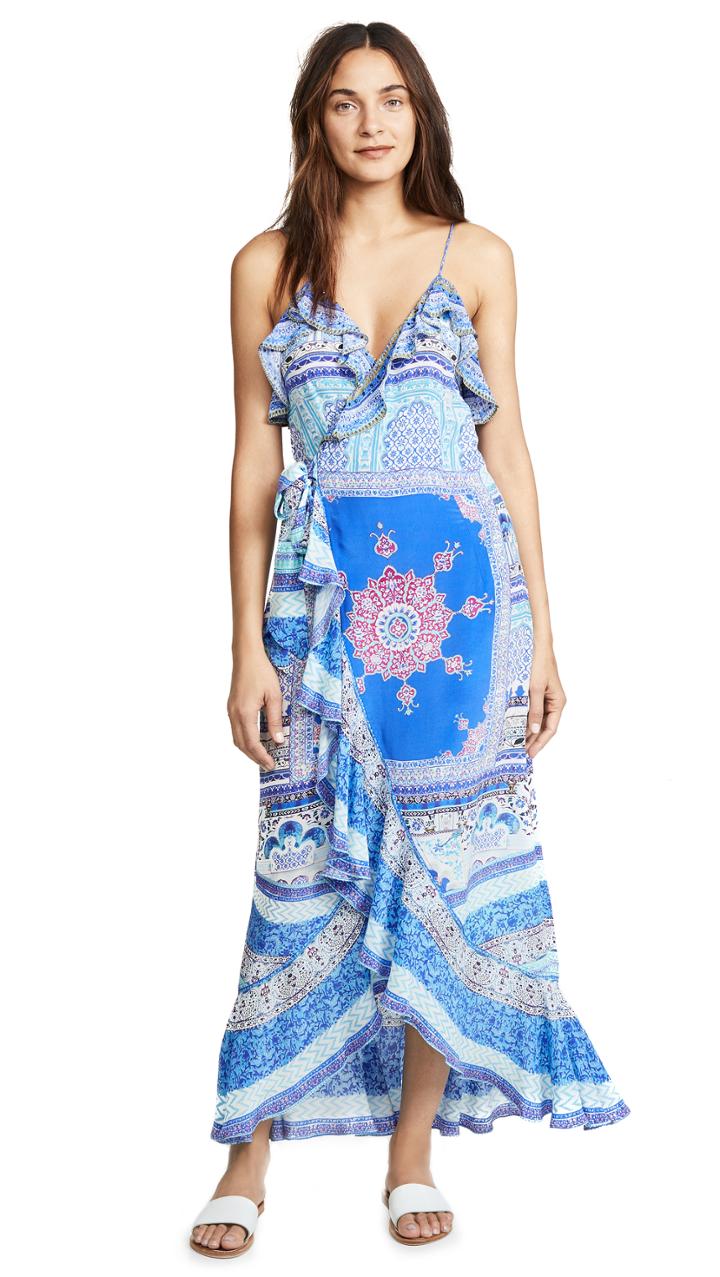 Camilla Uneven Hem Dress With Frill