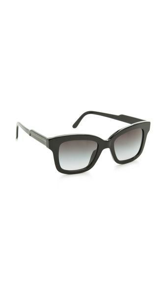 Stella Mccartney Thick Square Sunglasses - Black