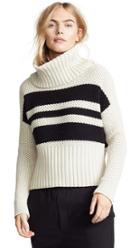Chaser Striped Turtleneck Sweater