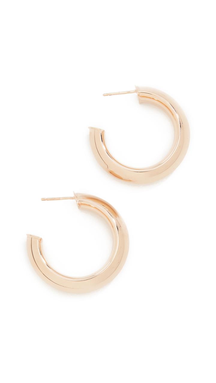 Bronzallure Thick Tube Mini Hoop Earrings