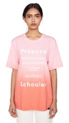 Proenza Schouler Pswl Short Sleeve Tie Dye T Shirt