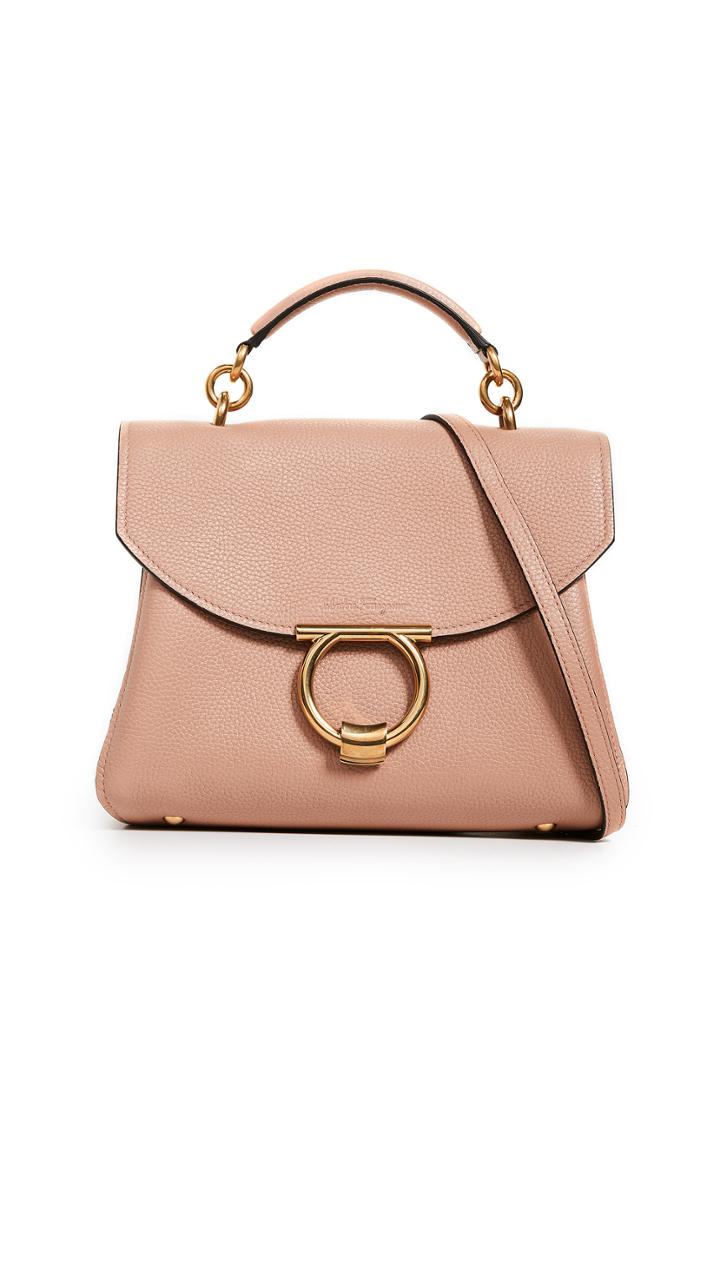 Salvatore Ferragamo Gancino Vela Soft Margot Small Bag