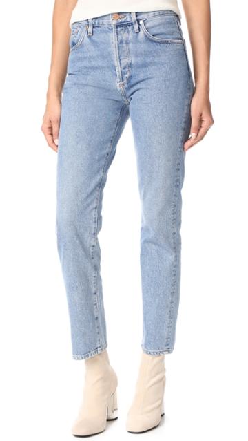 Free People Denim Catherine Loafer Sandals