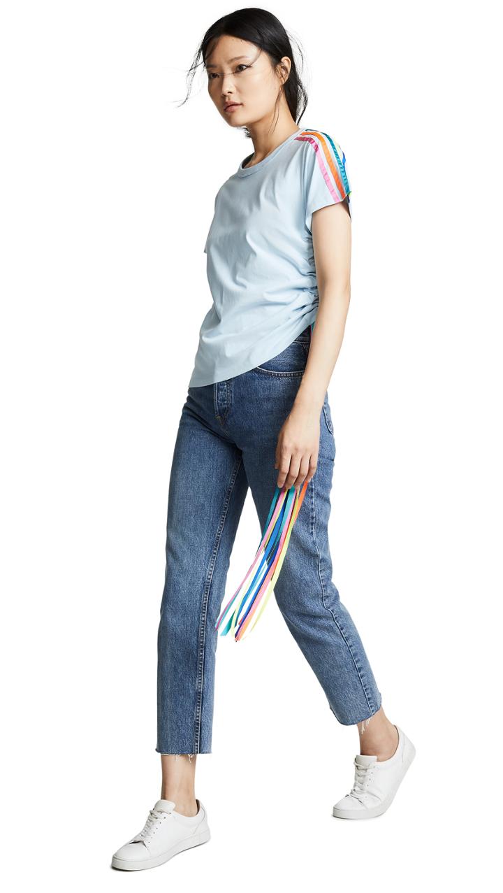 Mira Mikati Side Stripe Tee