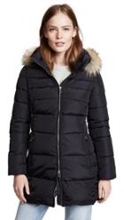 Add Down Hooded Down Coat With Fur