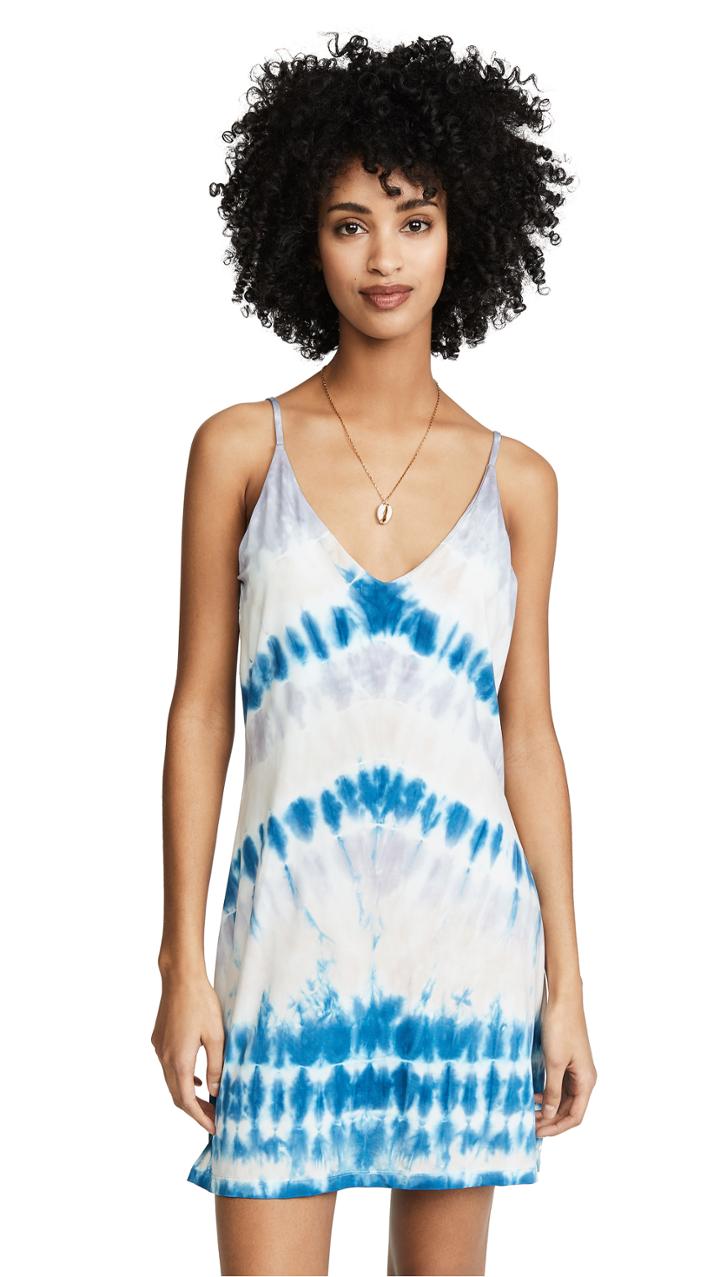 Young Fabulous Broke Tie Dye Slip Dress