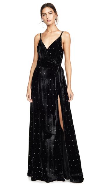 Azeeza Evie High Slit Gown