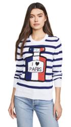 Michaela Buerger Striped I Love Paris Sweater