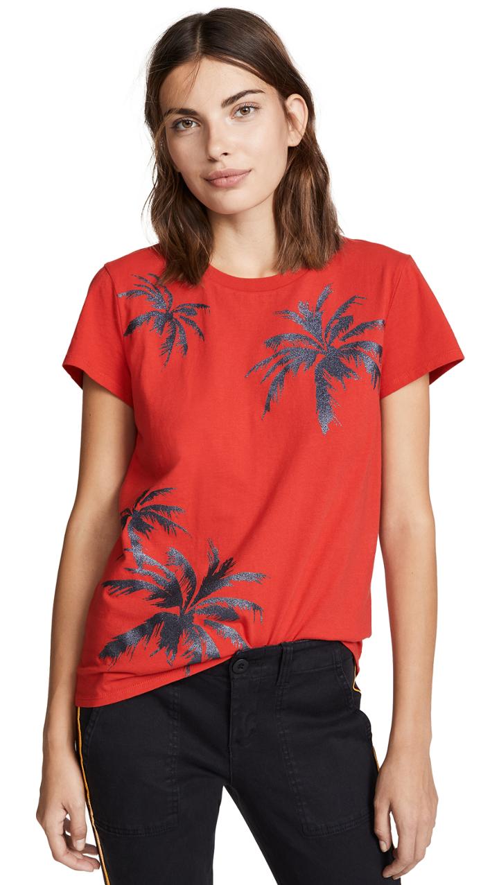 Pam Gela Glitter Palm Tree Tee