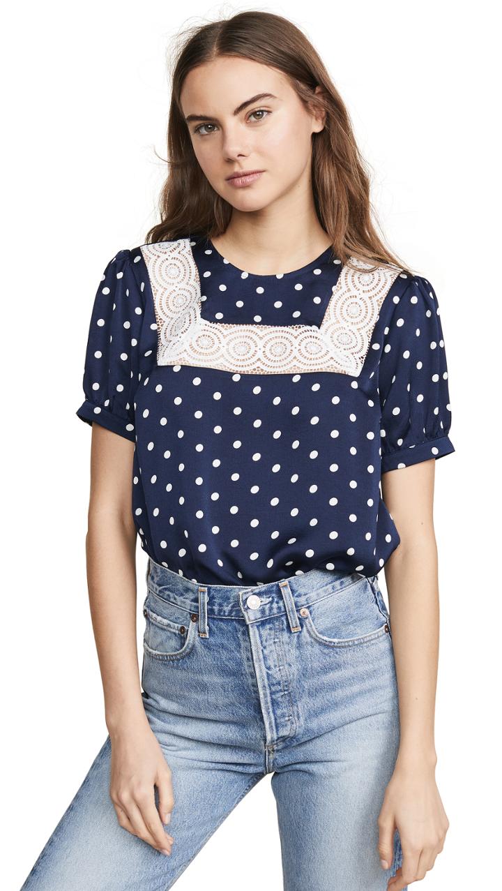 Endless Rose Polka Dot Top