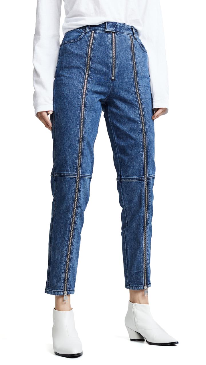 J Brand Connie High Rise Zip Cigarette Jeans