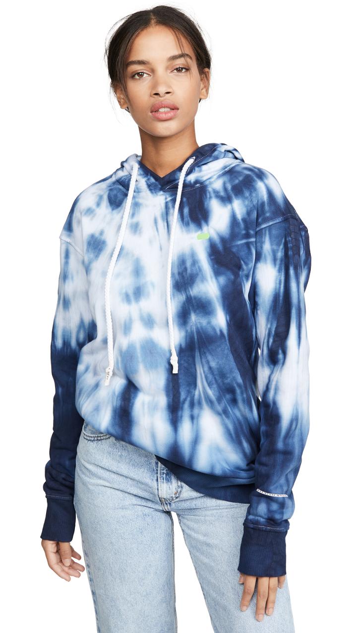 Ksenia Schnaider Blue Tie Dye Hoodie
