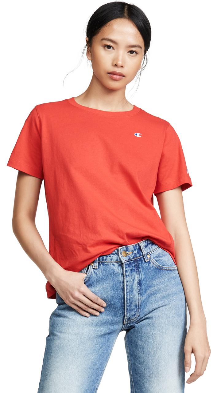 Champion Premium Reverse Weave Crew Neck T Shirt